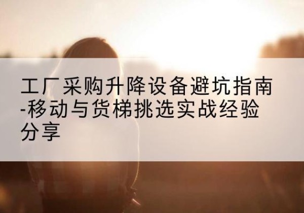 高坪移动式升降机怎么选-工厂采购升降设备避坑指南-移动与货梯挑选实战经验分享